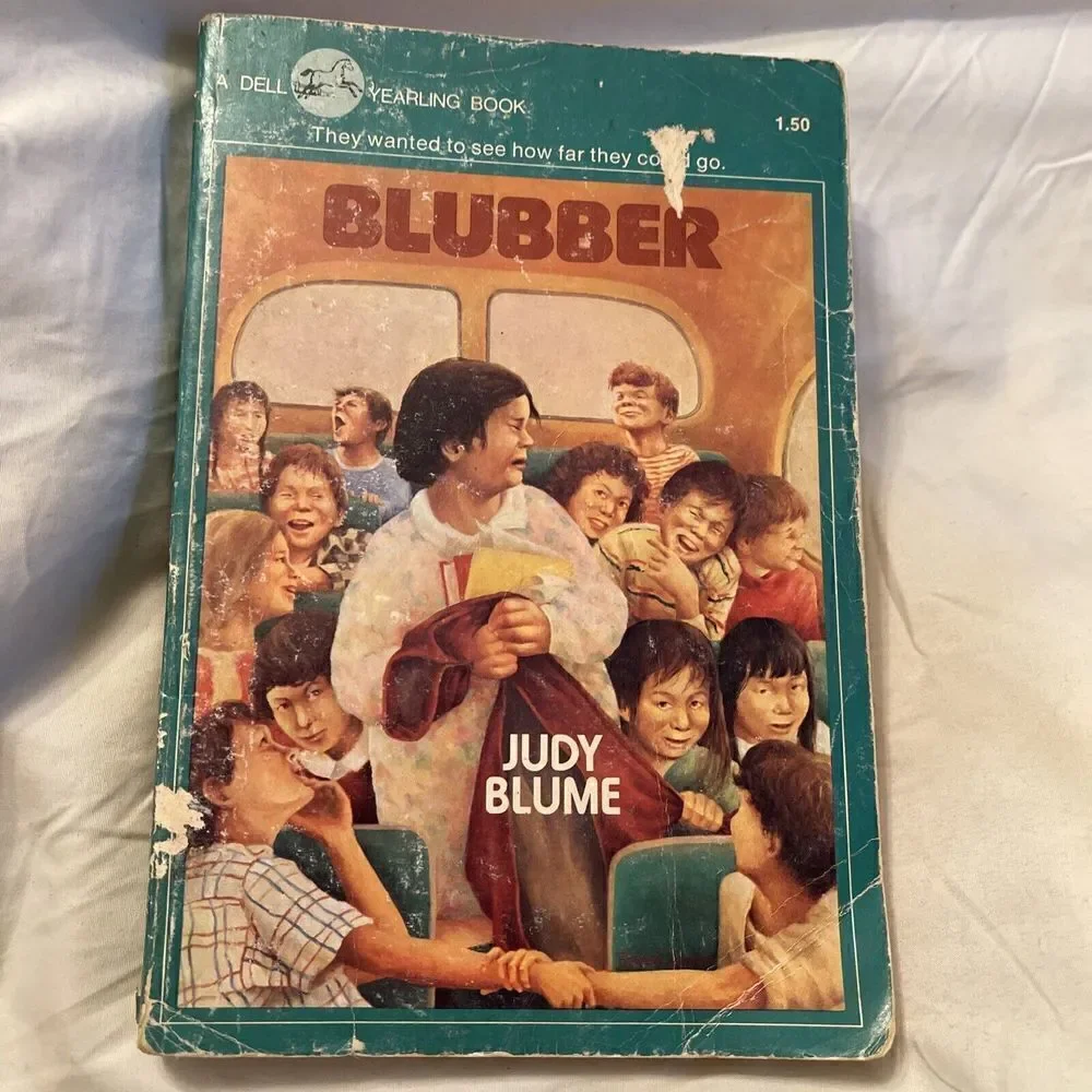 BLUBBER~Judy Blume~VINTAGE 1976 PB~Fifth Grade Bullying~RARE COVER~Mob Cruelty~